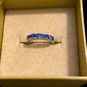 6 stone Kyanite ring
